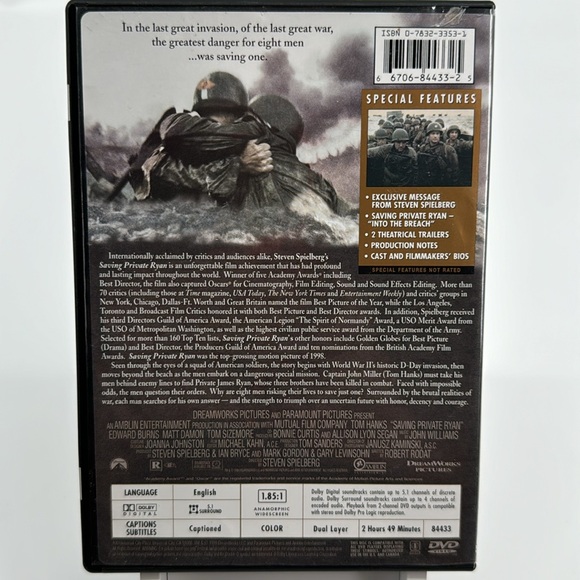 Saving Private Ryan. Tom Hanks.  Spielberg. Special Limited Edition - Picture 3 of 4